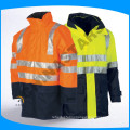 EN471 and ANSI/ISEA 107-2010 Class 3 Reflective Raincoat